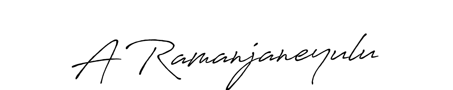 Make a beautiful signature design for name A Ramanjaneyulu. With this signature (Antro_Vectra_Bolder) style, you can create a handwritten signature for free. A Ramanjaneyulu signature style 7 images and pictures png