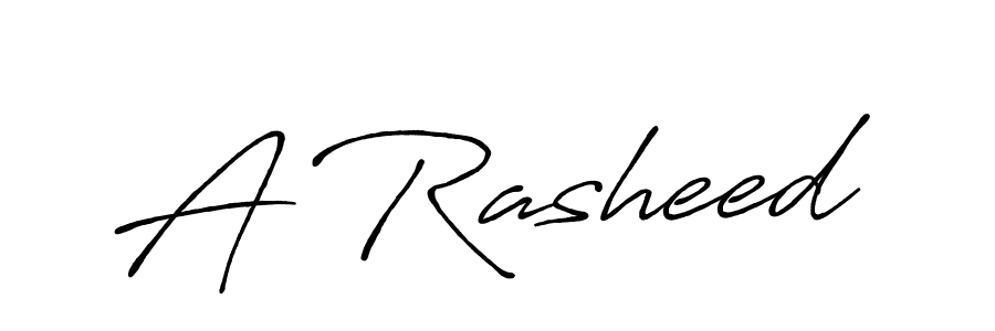 if you are searching for the best signature style for your name A Rasheed. so please give up your signature search. here we have designed multiple signature styles  using Antro_Vectra_Bolder. A Rasheed signature style 7 images and pictures png