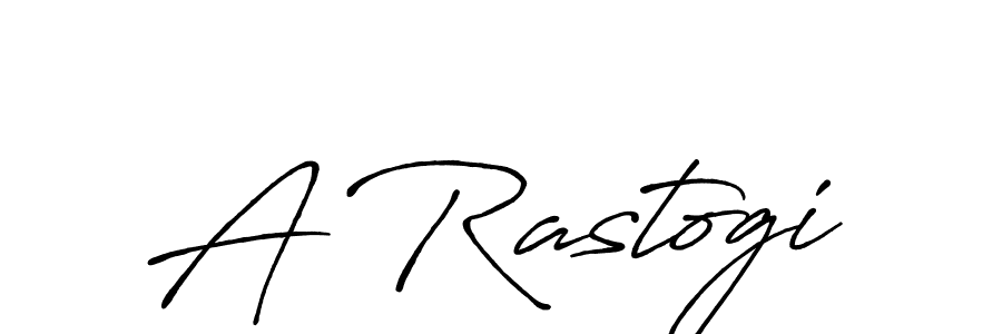 How to make A Rastogi name signature. Use Antro_Vectra_Bolder style for creating short signs online. This is the latest handwritten sign. A Rastogi signature style 7 images and pictures png
