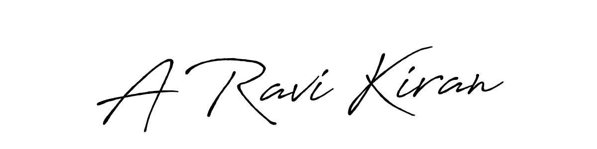 Make a beautiful signature design for name A Ravi Kiran. With this signature (Antro_Vectra_Bolder) style, you can create a handwritten signature for free. A Ravi Kiran signature style 7 images and pictures png