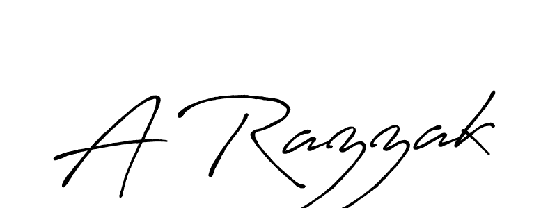 How to make A Razzak signature? Antro_Vectra_Bolder is a professional autograph style. Create handwritten signature for A Razzak name. A Razzak signature style 7 images and pictures png