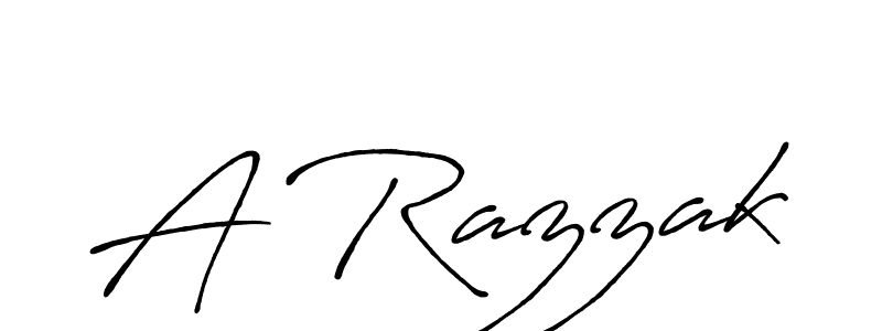 How to make A Razzak signature? Antro_Vectra_Bolder is a professional autograph style. Create handwritten signature for A Razzak name. A Razzak signature style 7 images and pictures png