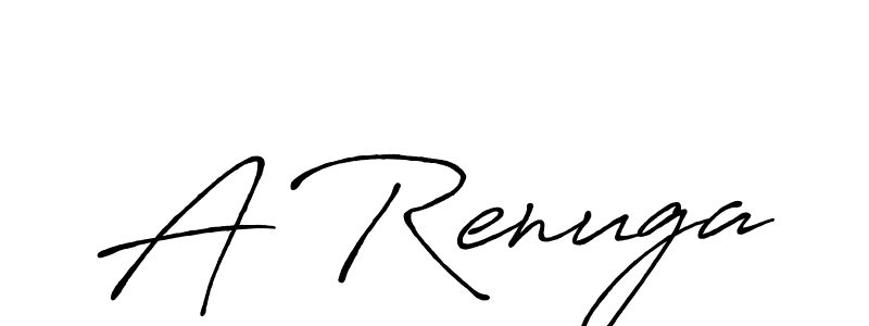 Create a beautiful signature design for name A Renuga. With this signature (Antro_Vectra_Bolder) fonts, you can make a handwritten signature for free. A Renuga signature style 7 images and pictures png