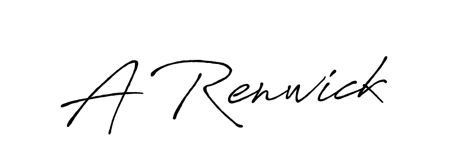 Design your own signature with our free online signature maker. With this signature software, you can create a handwritten (Antro_Vectra_Bolder) signature for name A Renwick. A Renwick signature style 7 images and pictures png