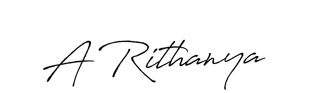 Create a beautiful signature design for name A Rithanya. With this signature (Antro_Vectra_Bolder) fonts, you can make a handwritten signature for free. A Rithanya signature style 7 images and pictures png