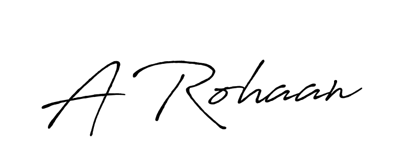 How to make A Rohaan signature? Antro_Vectra_Bolder is a professional autograph style. Create handwritten signature for A Rohaan name. A Rohaan signature style 7 images and pictures png