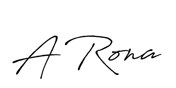 How to make A Rona name signature. Use Antro_Vectra_Bolder style for creating short signs online. This is the latest handwritten sign. A Rona signature style 7 images and pictures png