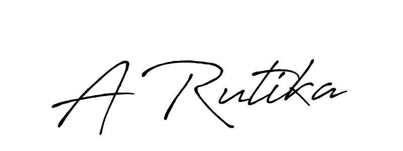 The best way (Antro_Vectra_Bolder) to make a short signature is to pick only two or three words in your name. The name A Rutika include a total of six letters. For converting this name. A Rutika signature style 7 images and pictures png