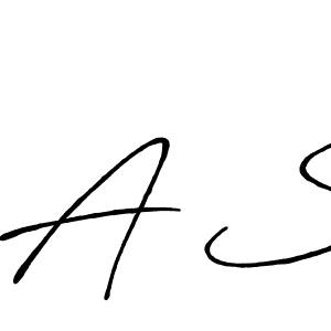 Make a beautiful signature design for name A S. With this signature (Antro_Vectra_Bolder) style, you can create a handwritten signature for free. A S signature style 7 images and pictures png