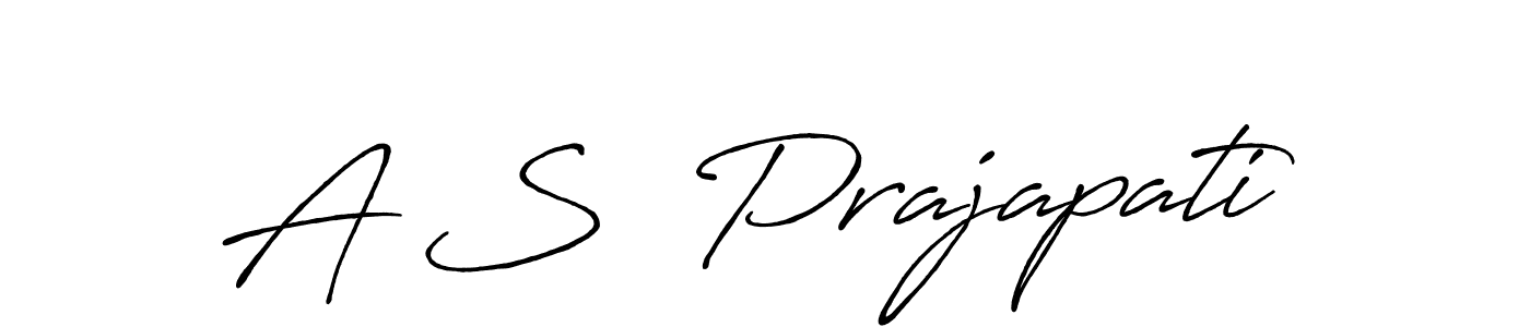 You should practise on your own different ways (Antro_Vectra_Bolder) to write your name (A S  Prajapati) in signature. don't let someone else do it for you. A S  Prajapati signature style 7 images and pictures png