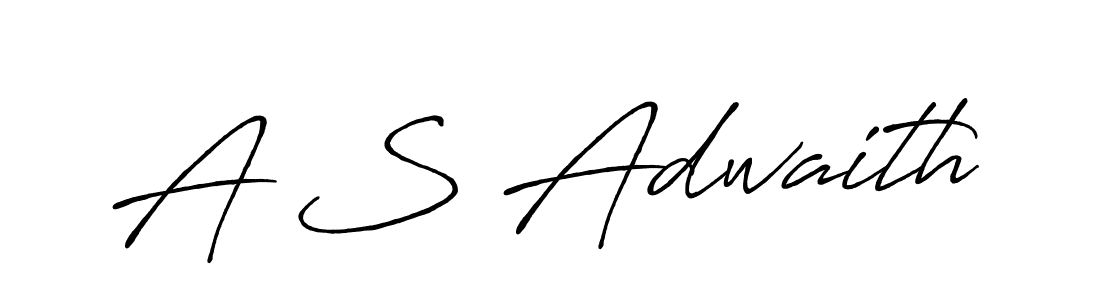 Design your own signature with our free online signature maker. With this signature software, you can create a handwritten (Antro_Vectra_Bolder) signature for name A S Adwaith. A S Adwaith signature style 7 images and pictures png