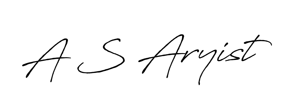 How to make A S Aryist signature? Antro_Vectra_Bolder is a professional autograph style. Create handwritten signature for A S Aryist name. A S Aryist signature style 7 images and pictures png