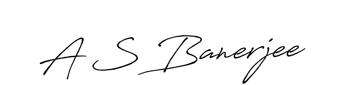 How to make A S Banerjee signature? Antro_Vectra_Bolder is a professional autograph style. Create handwritten signature for A S Banerjee name. A S Banerjee signature style 7 images and pictures png