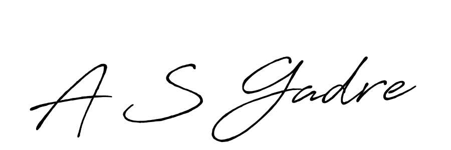 How to make A S Gadre name signature. Use Antro_Vectra_Bolder style for creating short signs online. This is the latest handwritten sign. A S Gadre signature style 7 images and pictures png