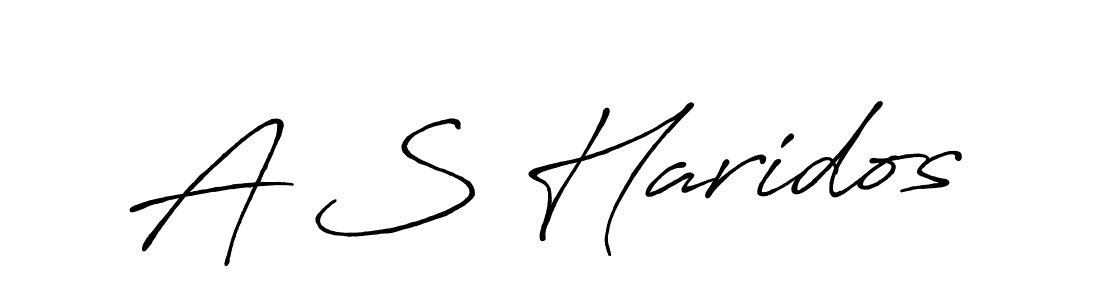 Also You can easily find your signature by using the search form. We will create A S Haridos name handwritten signature images for you free of cost using Antro_Vectra_Bolder sign style. A S Haridos signature style 7 images and pictures png