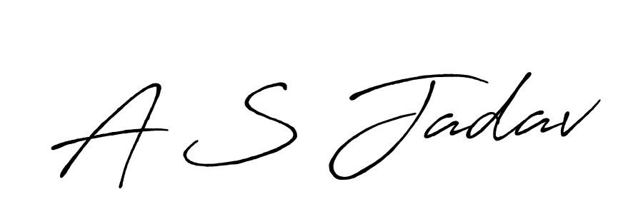 How to make A S Jadav signature? Antro_Vectra_Bolder is a professional autograph style. Create handwritten signature for A S Jadav name. A S Jadav signature style 7 images and pictures png