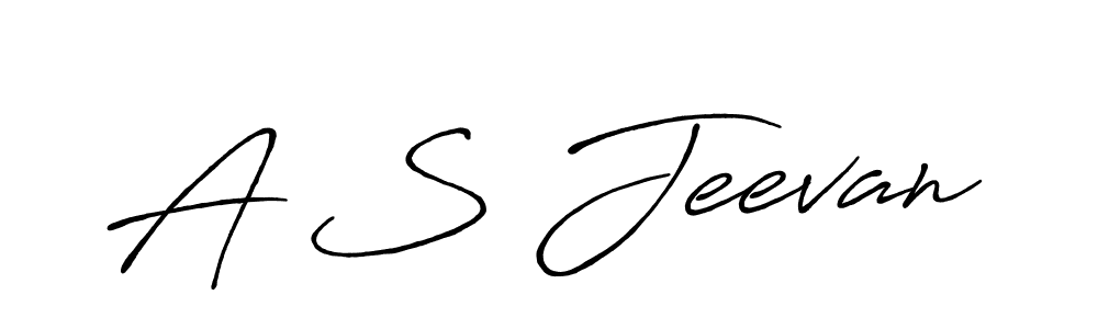 A S Jeevan stylish signature style. Best Handwritten Sign (Antro_Vectra_Bolder) for my name. Handwritten Signature Collection Ideas for my name A S Jeevan. A S Jeevan signature style 7 images and pictures png