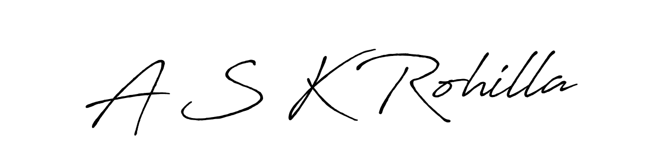 It looks lik you need a new signature style for name A S K Rohilla. Design unique handwritten (Antro_Vectra_Bolder) signature with our free signature maker in just a few clicks. A S K Rohilla signature style 7 images and pictures png