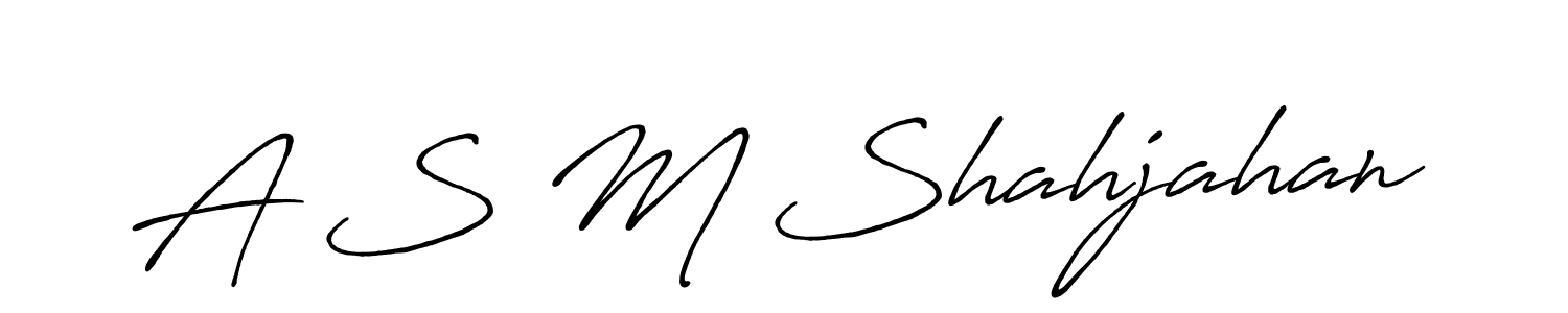 How to make A S M Shahjahan signature? Antro_Vectra_Bolder is a professional autograph style. Create handwritten signature for A S M Shahjahan name. A S M Shahjahan signature style 7 images and pictures png
