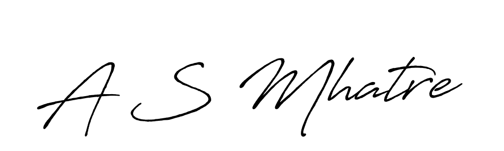 if you are searching for the best signature style for your name A S Mhatre. so please give up your signature search. here we have designed multiple signature styles  using Antro_Vectra_Bolder. A S Mhatre signature style 7 images and pictures png