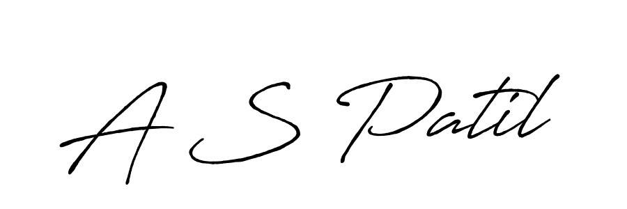 Also You can easily find your signature by using the search form. We will create A S Patil name handwritten signature images for you free of cost using Antro_Vectra_Bolder sign style. A S Patil signature style 7 images and pictures png