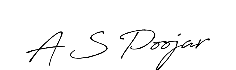 Once you've used our free online signature maker to create your best signature Antro_Vectra_Bolder style, it's time to enjoy all of the benefits that A S Poojar name signing documents. A S Poojar signature style 7 images and pictures png