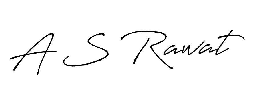 Design your own signature with our free online signature maker. With this signature software, you can create a handwritten (Antro_Vectra_Bolder) signature for name A S Rawat. A S Rawat signature style 7 images and pictures png