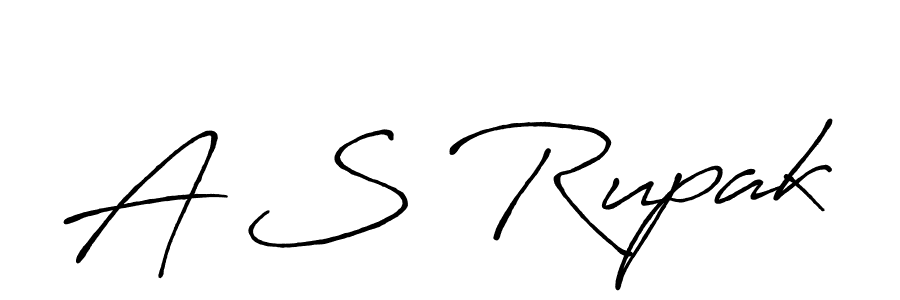 Make a beautiful signature design for name A S Rupak. With this signature (Antro_Vectra_Bolder) style, you can create a handwritten signature for free. A S Rupak signature style 7 images and pictures png
