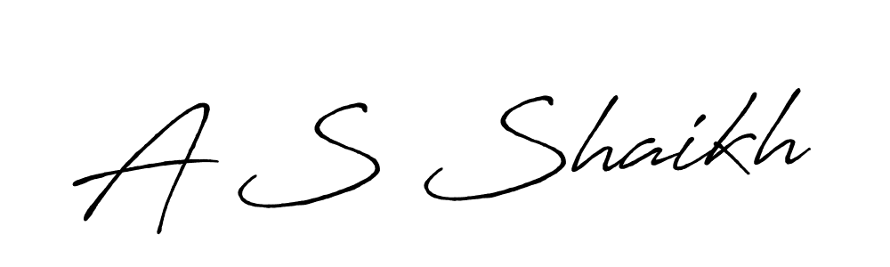 Also we have A S Shaikh name is the best signature style. Create professional handwritten signature collection using Antro_Vectra_Bolder autograph style. A S Shaikh signature style 7 images and pictures png