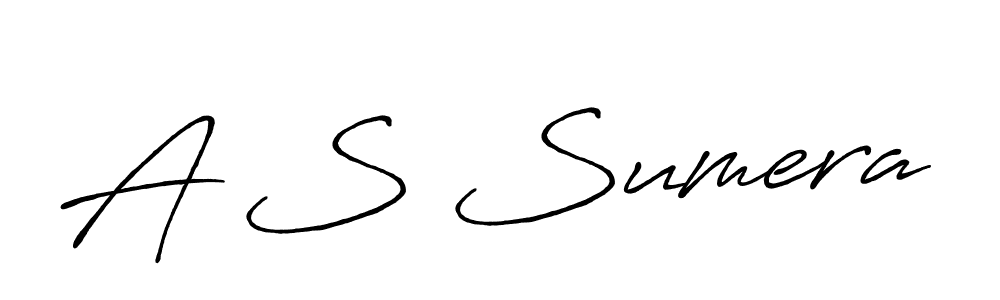 Also You can easily find your signature by using the search form. We will create A S Sumera name handwritten signature images for you free of cost using Antro_Vectra_Bolder sign style. A S Sumera signature style 7 images and pictures png