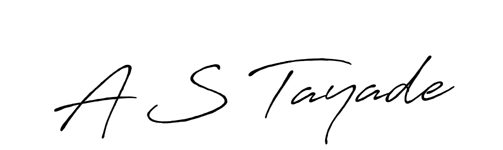 Make a beautiful signature design for name A S Tayade. Use this online signature maker to create a handwritten signature for free. A S Tayade signature style 7 images and pictures png