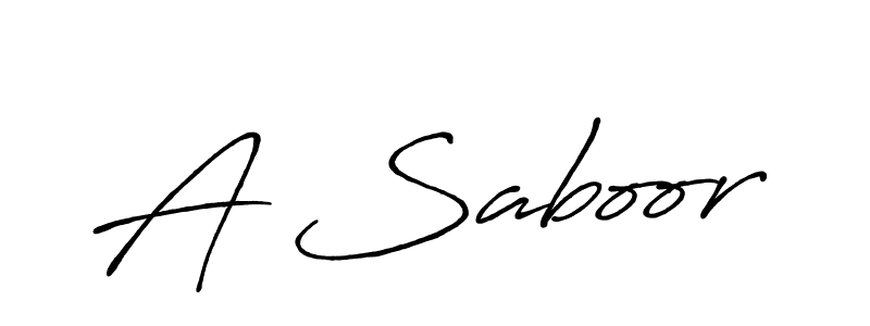 Here are the top 10 professional signature styles for the name A Saboor. These are the best autograph styles you can use for your name. A Saboor signature style 7 images and pictures png