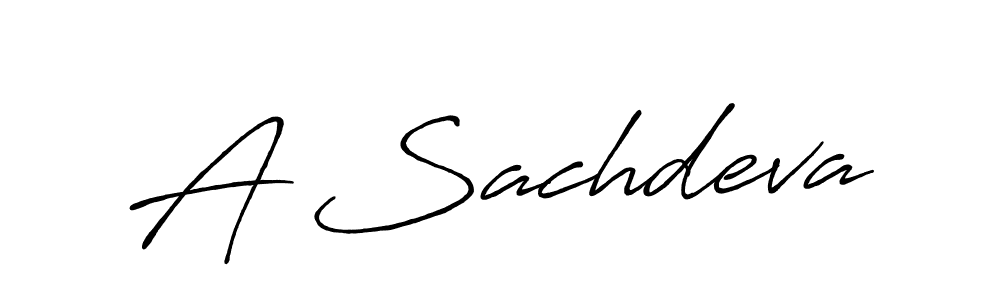 Make a beautiful signature design for name A Sachdeva. Use this online signature maker to create a handwritten signature for free. A Sachdeva signature style 7 images and pictures png