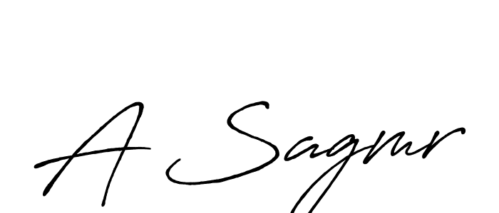 Use a signature maker to create a handwritten signature online. With this signature software, you can design (Antro_Vectra_Bolder) your own signature for name A Sagmr. A Sagmr signature style 7 images and pictures png