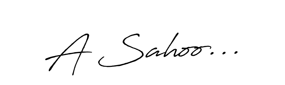 Also we have A Sahoo... name is the best signature style. Create professional handwritten signature collection using Antro_Vectra_Bolder autograph style. A Sahoo... signature style 7 images and pictures png