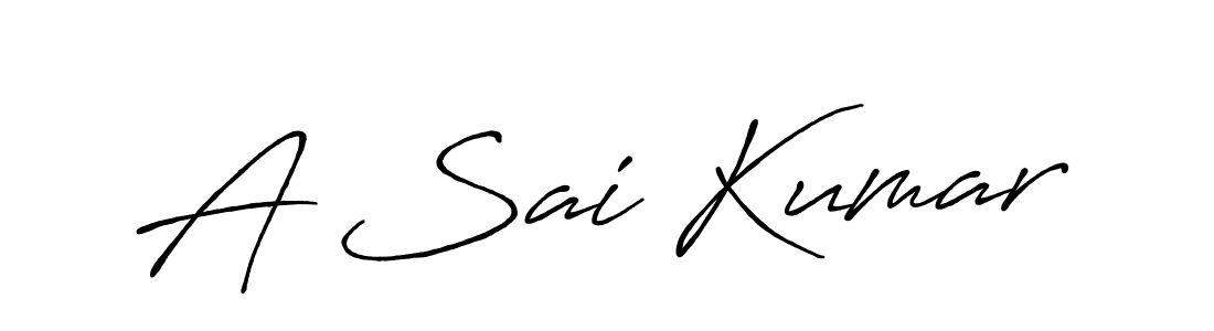 A Sai Kumar stylish signature style. Best Handwritten Sign (Antro_Vectra_Bolder) for my name. Handwritten Signature Collection Ideas for my name A Sai Kumar. A Sai Kumar signature style 7 images and pictures png