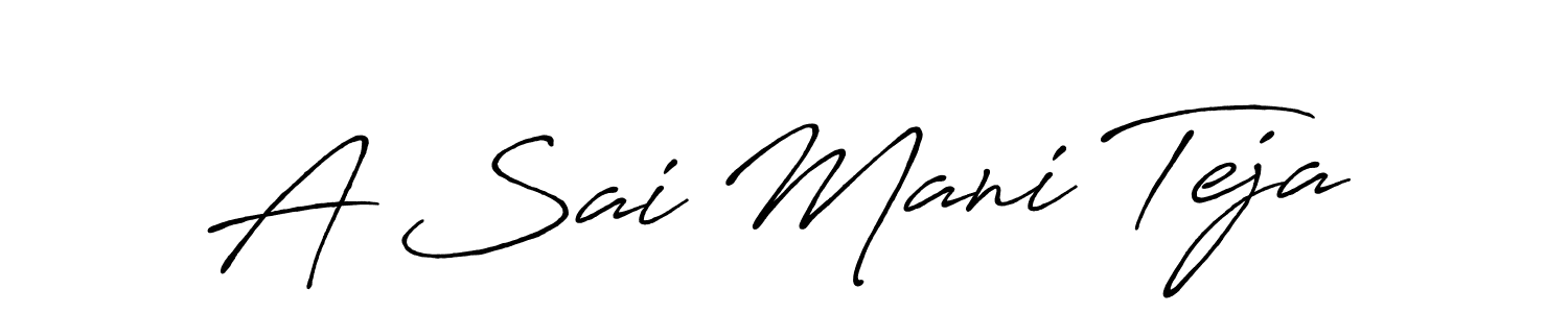 This is the best signature style for the A Sai Mani Teja name. Also you like these signature font (Antro_Vectra_Bolder). Mix name signature. A Sai Mani Teja signature style 7 images and pictures png