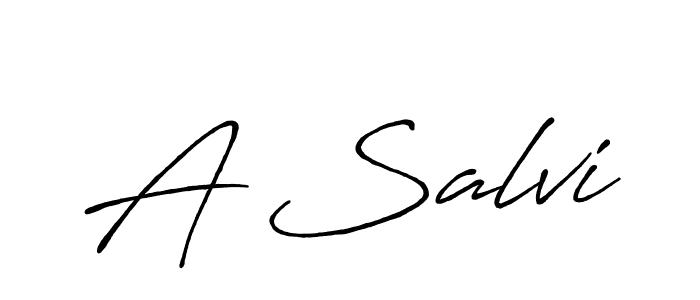 How to make A Salvi name signature. Use Antro_Vectra_Bolder style for creating short signs online. This is the latest handwritten sign. A Salvi signature style 7 images and pictures png