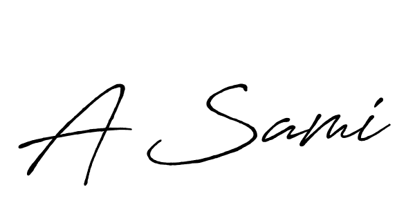 How to make A Sami name signature. Use Antro_Vectra_Bolder style for creating short signs online. This is the latest handwritten sign. A Sami signature style 7 images and pictures png