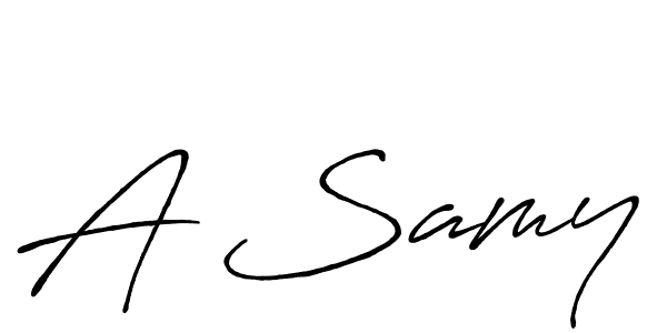 Also we have A Samy name is the best signature style. Create professional handwritten signature collection using Antro_Vectra_Bolder autograph style. A Samy signature style 7 images and pictures png
