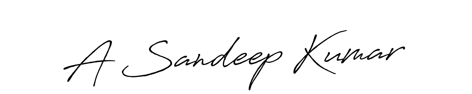 Use a signature maker to create a handwritten signature online. With this signature software, you can design (Antro_Vectra_Bolder) your own signature for name A Sandeep Kumar. A Sandeep Kumar signature style 7 images and pictures png