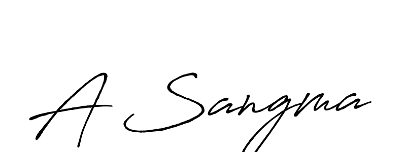 Also we have A Sangma name is the best signature style. Create professional handwritten signature collection using Antro_Vectra_Bolder autograph style. A Sangma signature style 7 images and pictures png