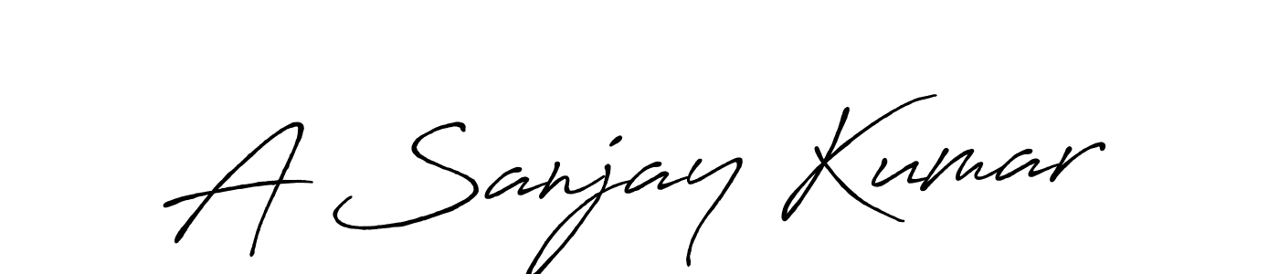 A Sanjay Kumar stylish signature style. Best Handwritten Sign (Antro_Vectra_Bolder) for my name. Handwritten Signature Collection Ideas for my name A Sanjay Kumar. A Sanjay Kumar signature style 7 images and pictures png