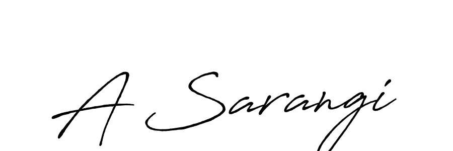 Make a beautiful signature design for name A Sarangi. With this signature (Antro_Vectra_Bolder) style, you can create a handwritten signature for free. A Sarangi signature style 7 images and pictures png