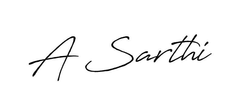 Once you've used our free online signature maker to create your best signature Antro_Vectra_Bolder style, it's time to enjoy all of the benefits that A Sarthi name signing documents. A Sarthi signature style 7 images and pictures png