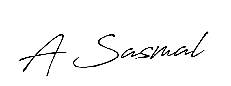 How to make A Sasmal name signature. Use Antro_Vectra_Bolder style for creating short signs online. This is the latest handwritten sign. A Sasmal signature style 7 images and pictures png