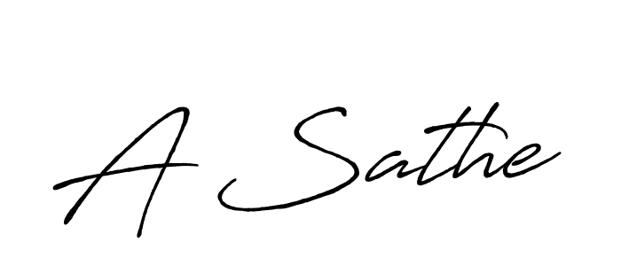 Use a signature maker to create a handwritten signature online. With this signature software, you can design (Antro_Vectra_Bolder) your own signature for name A Sathe. A Sathe signature style 7 images and pictures png