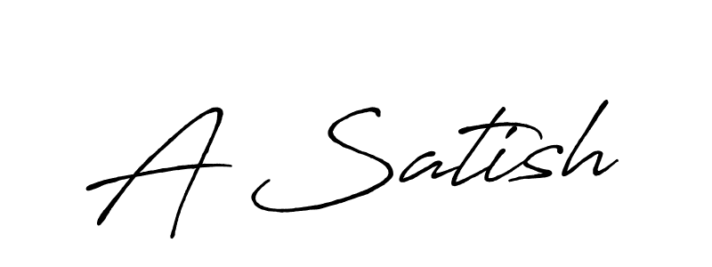 It looks lik you need a new signature style for name A Satish. Design unique handwritten (Antro_Vectra_Bolder) signature with our free signature maker in just a few clicks. A Satish signature style 7 images and pictures png