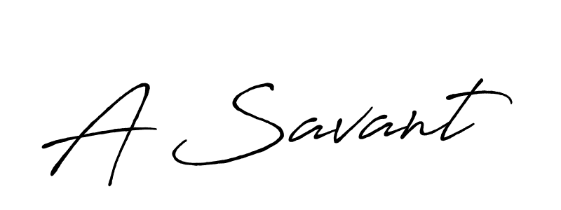 How to make A Savant name signature. Use Antro_Vectra_Bolder style for creating short signs online. This is the latest handwritten sign. A Savant signature style 7 images and pictures png