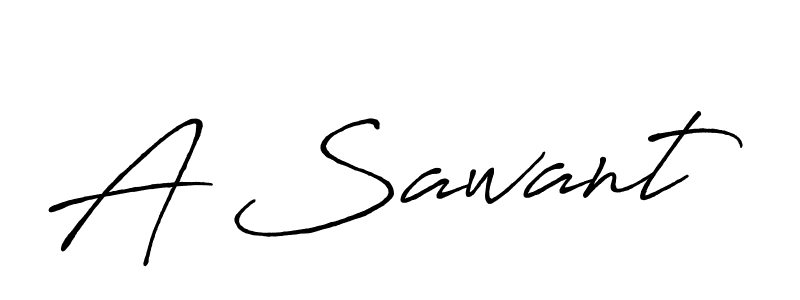 Also we have A Sawant name is the best signature style. Create professional handwritten signature collection using Antro_Vectra_Bolder autograph style. A Sawant signature style 7 images and pictures png